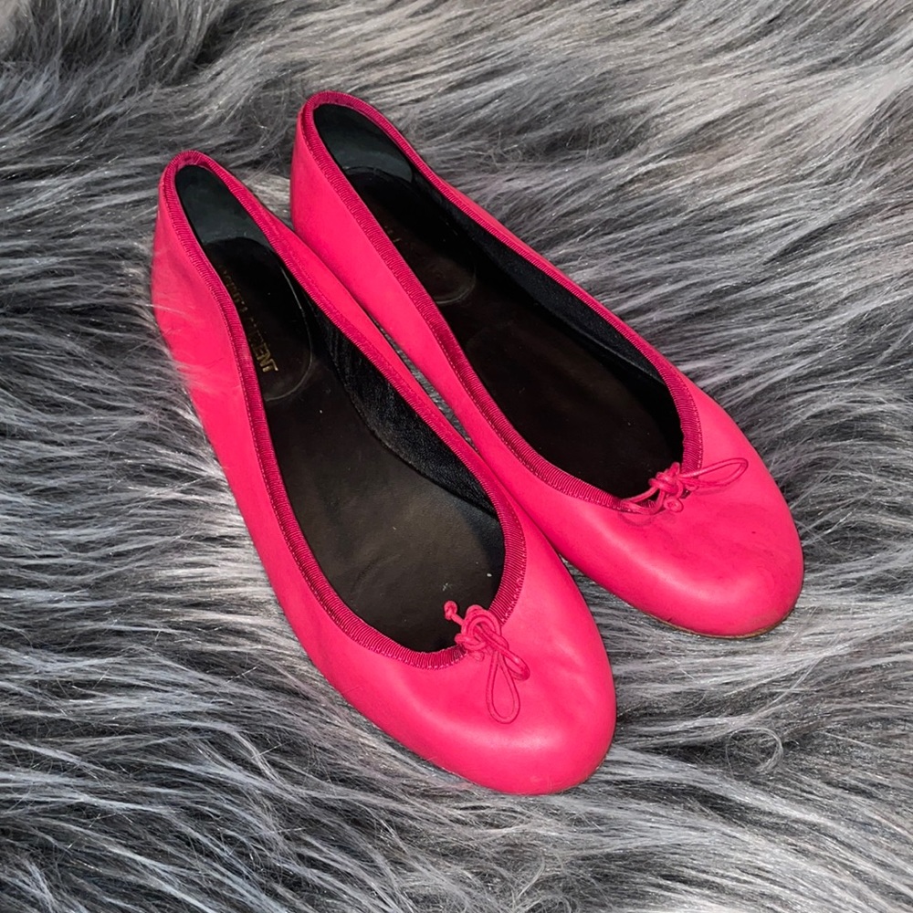 ❤️SOLD❤️Authentic Saint Laurent Raspberry Pink Leather Ballet Flats